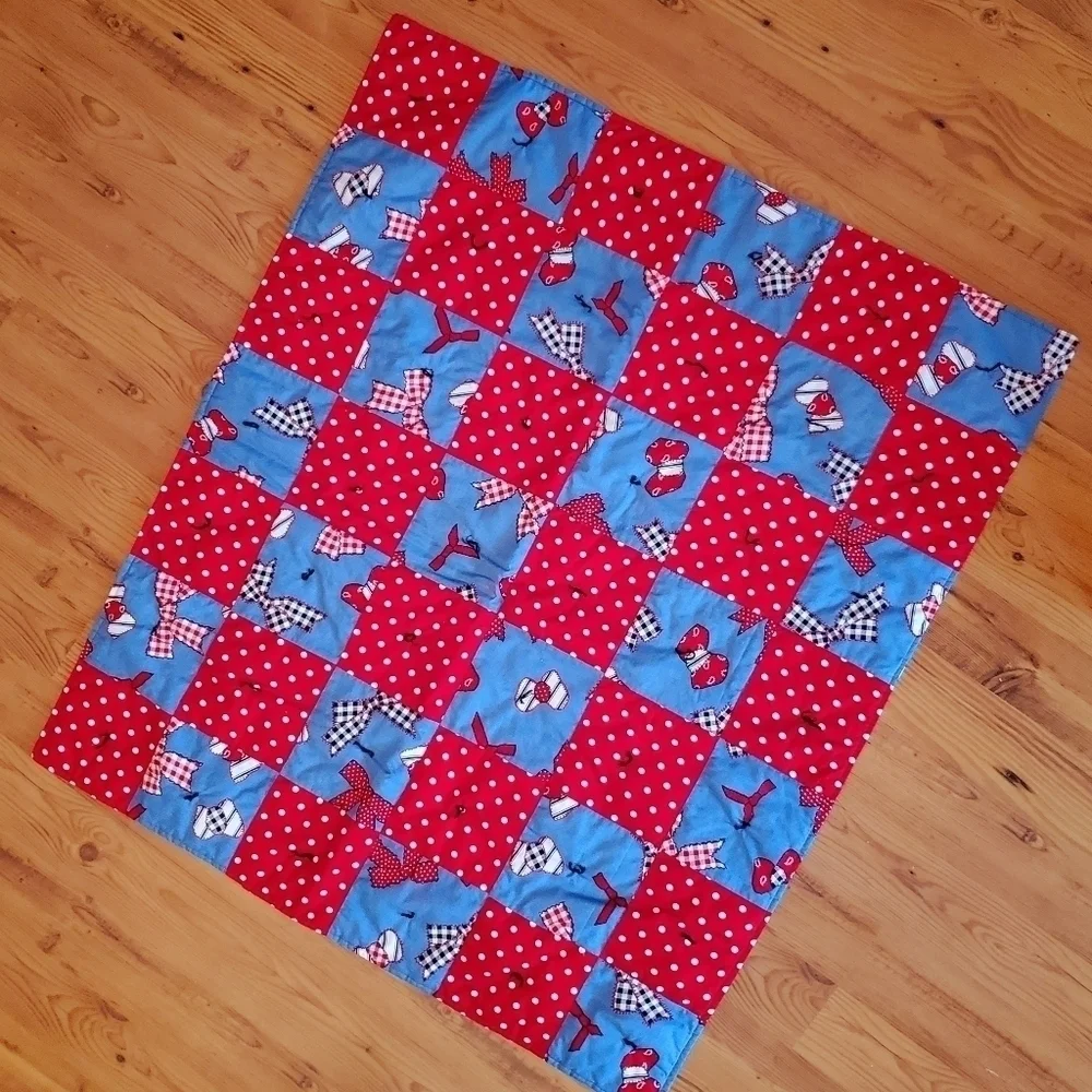 WESTERN THEME BOWS BABY BLANKET